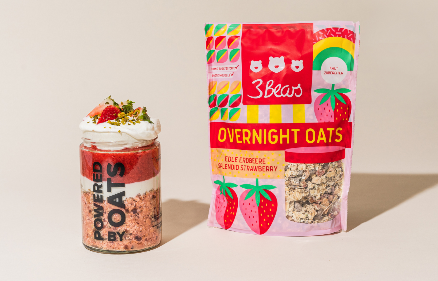 Erdbeer-Cheesecake Overnight Oats