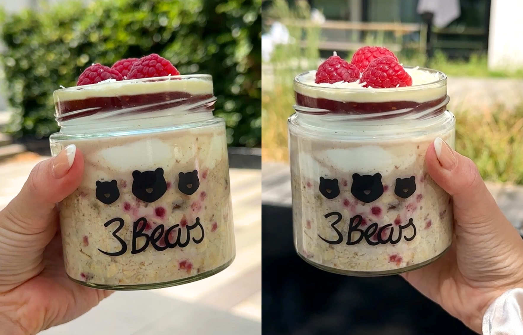 Overnight Oats - 4 Vasetti Per Conserve Da 500 Ml, Con Coperchio A Vite Overnight Oats - 4 Vasetti Per Conserve Da 500 Ml, Con Coperchio A Vite