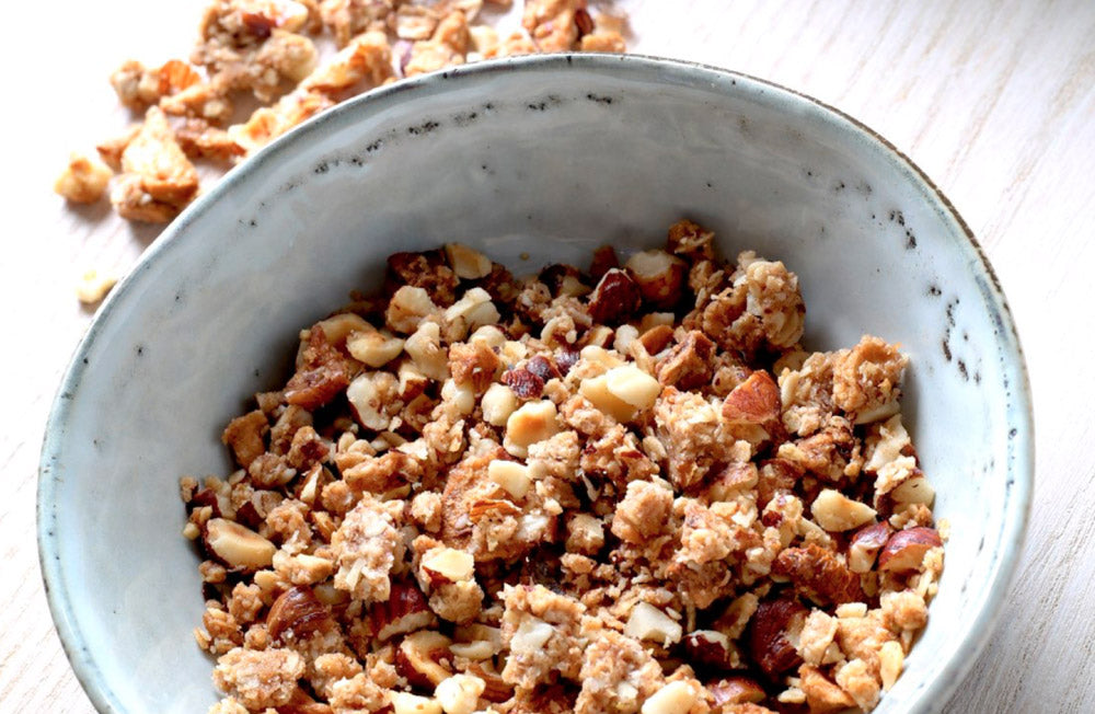 Apfel Zimt Granola Rezept Porridge Haferflocken