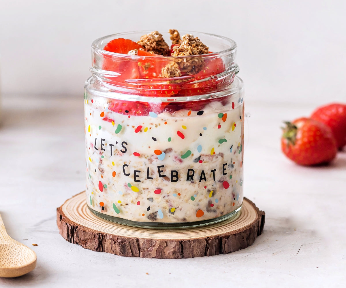 Overnight Oats Glas – Let's Celebrate Edition