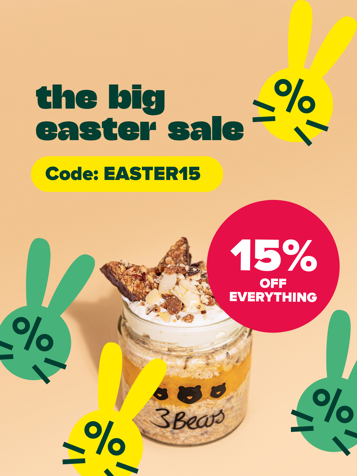 The Big Easter Sale - get 15% off with CODE: EASTER15